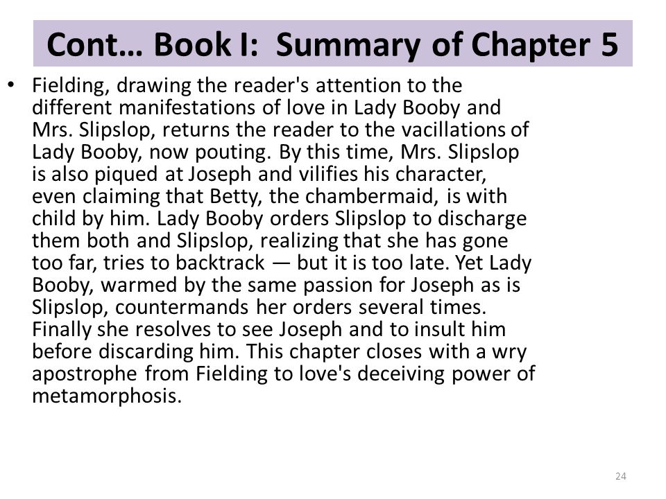 Joseph Andrews Book 1 Chapters Story Text And Critical Analysis Ppt Download