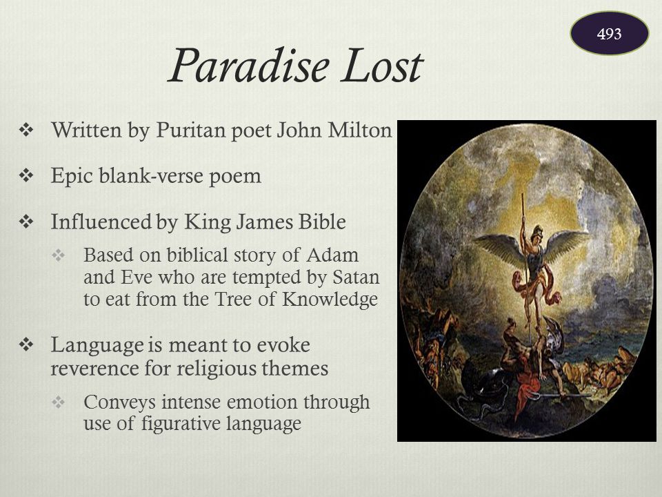 figurative language in paradise lost