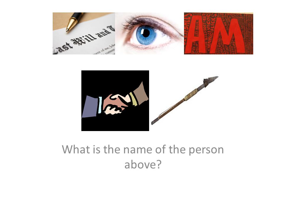 What is the name of the person above