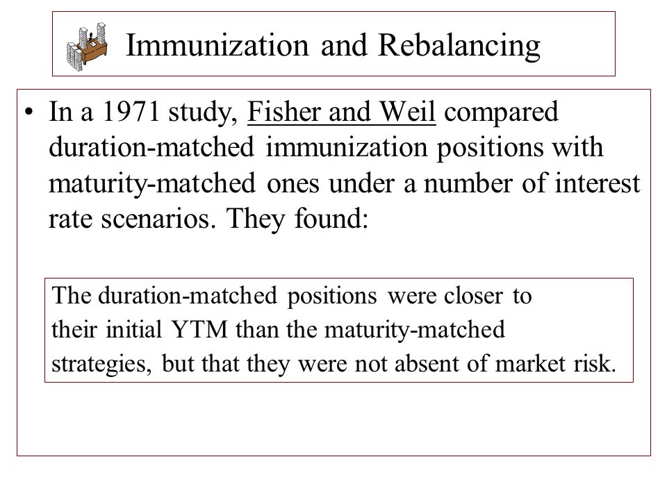 Immunization and Rebalancing
