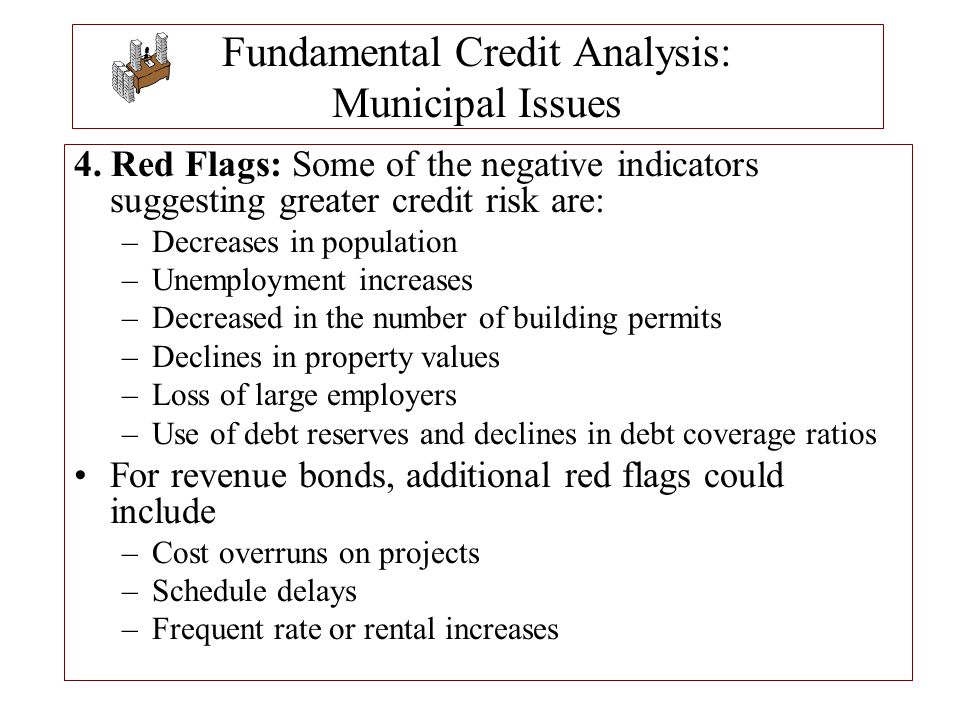 Fundamental Credit Analysis: Municipal Issues