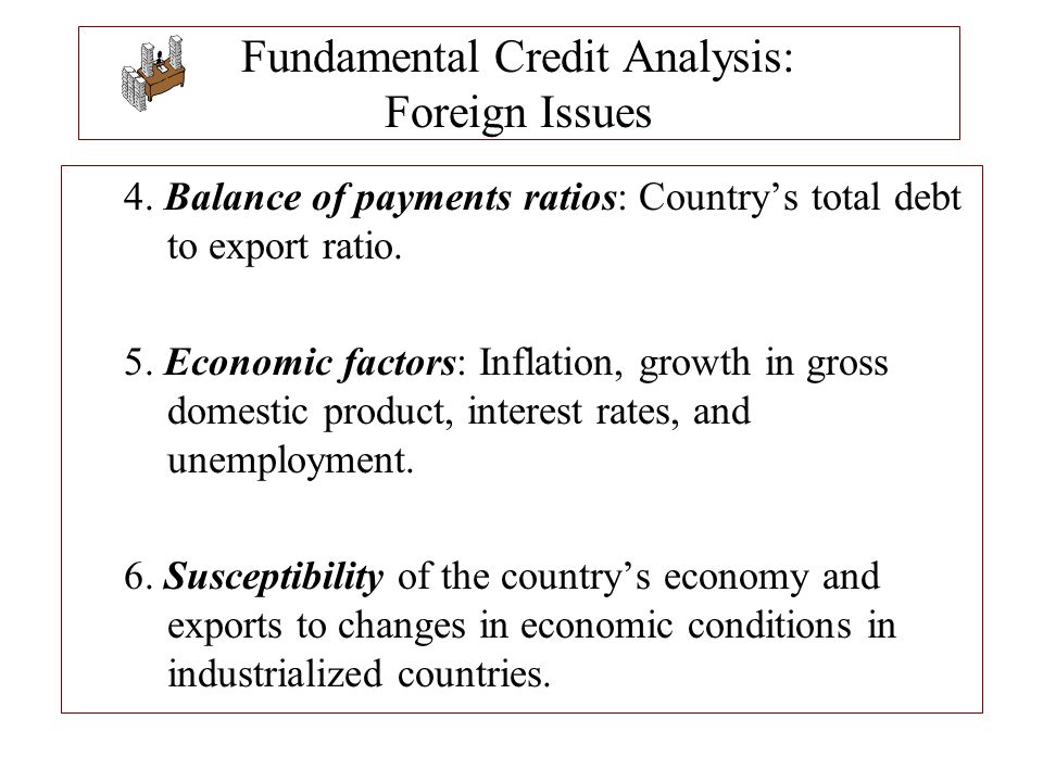 Fundamental Credit Analysis: Foreign Issues