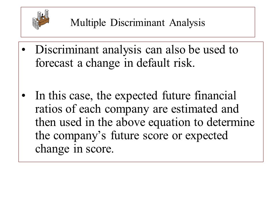 Multiple Discriminant Analysis