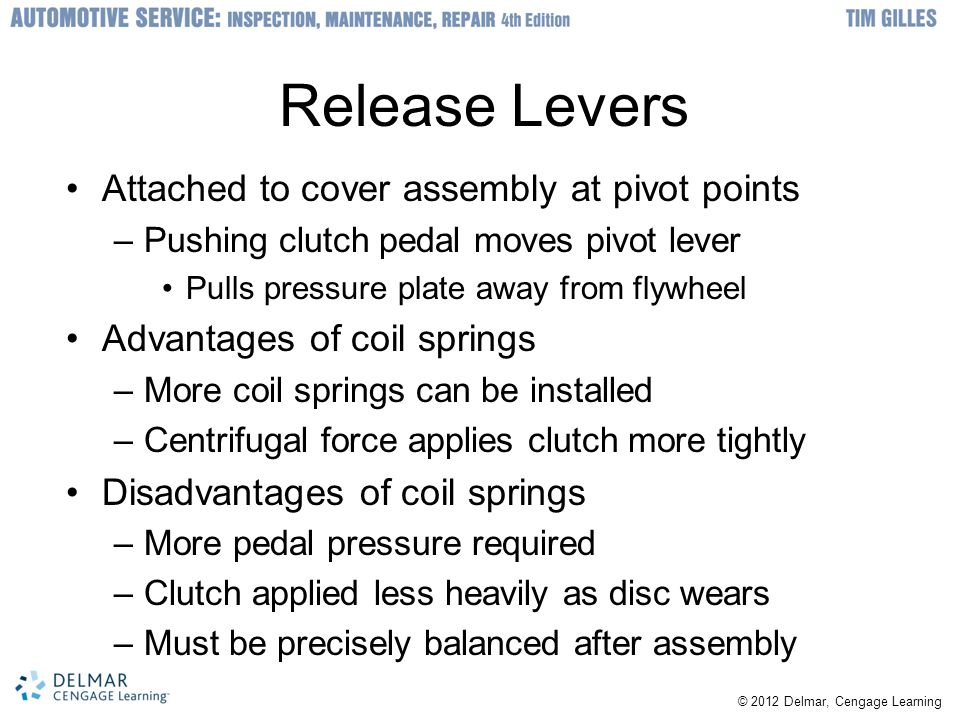 Release Levers Attached to cover assembly at pivot points