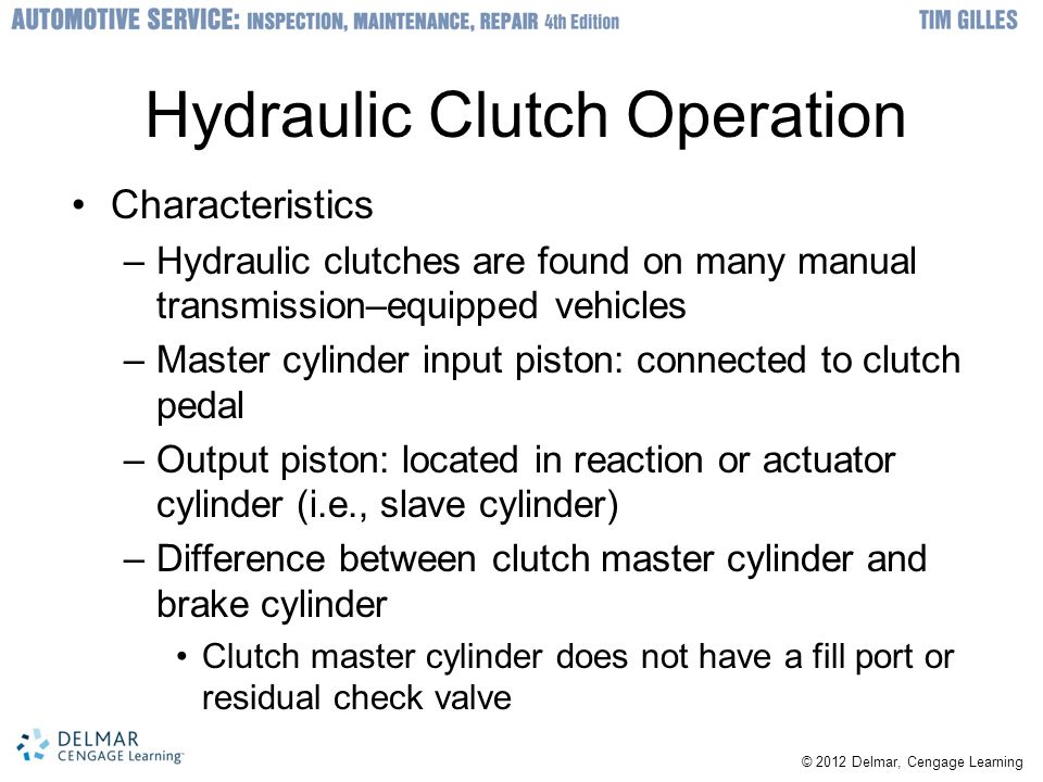 Hydraulic Clutch Operation