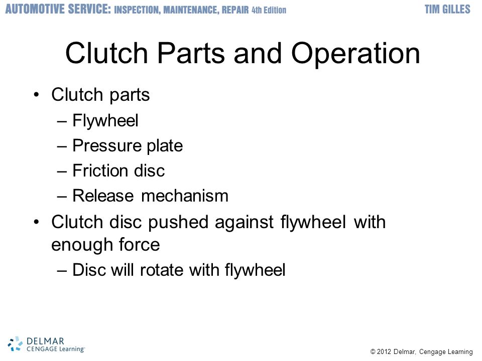 Clutch Parts and Operation