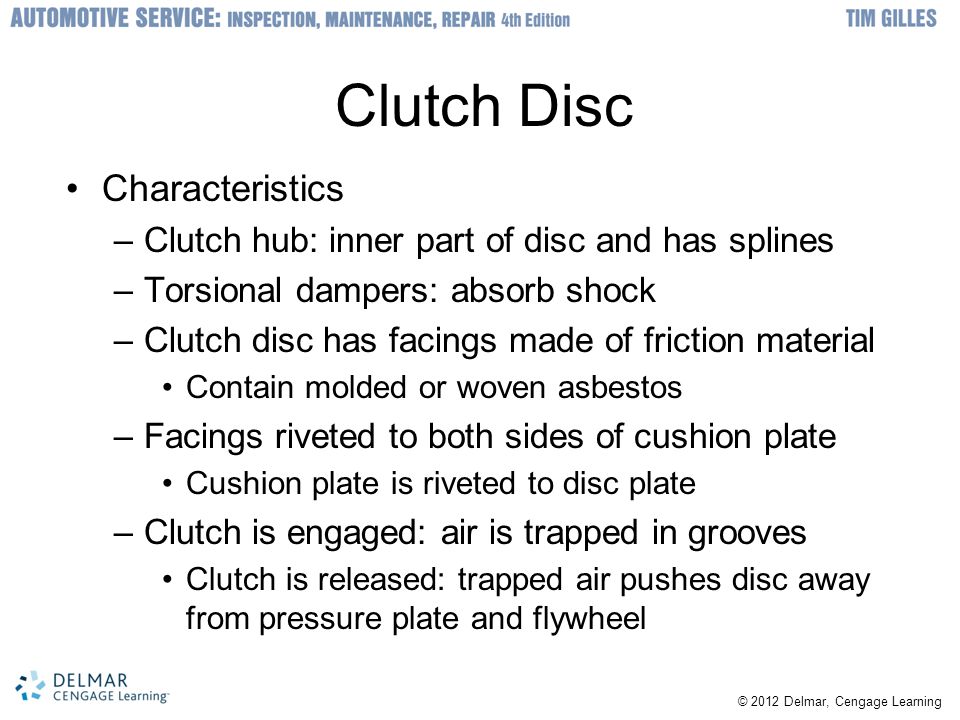 Clutch Disc Characteristics
