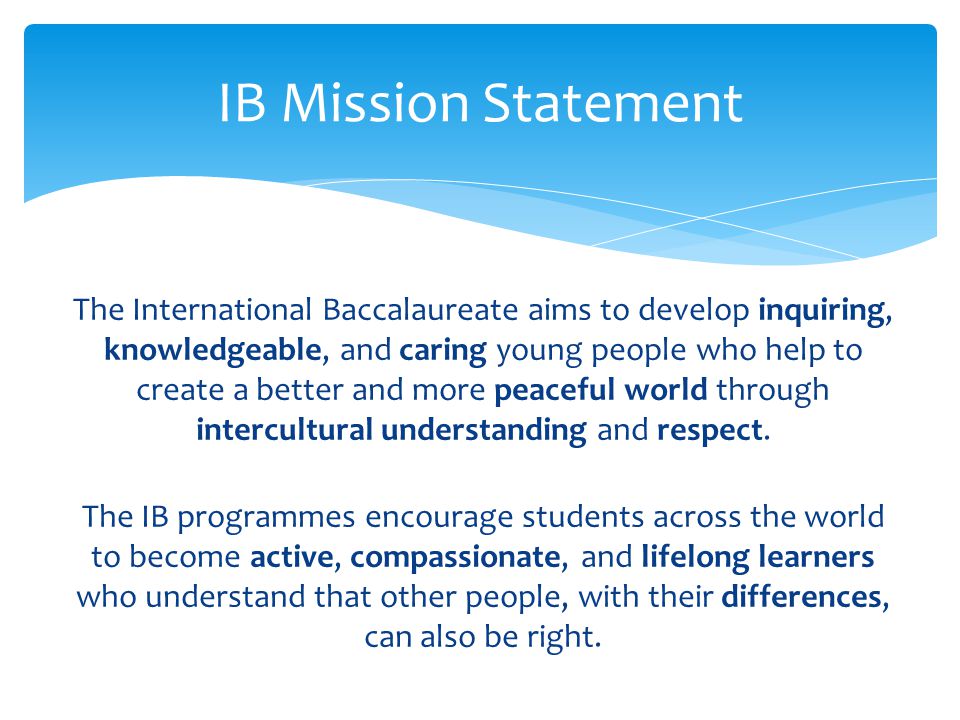 IB Mission Statement