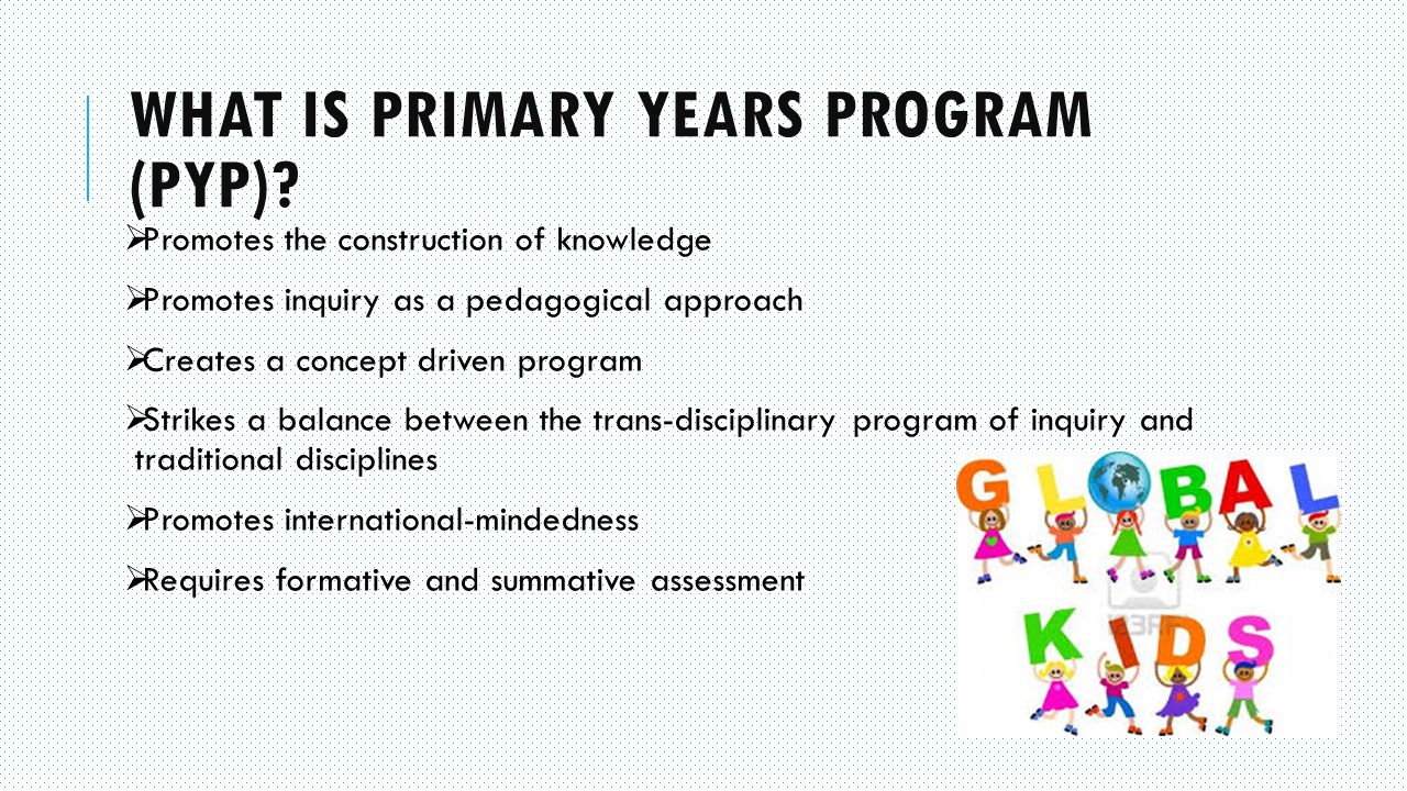 What is Primary Years Program (PYP)