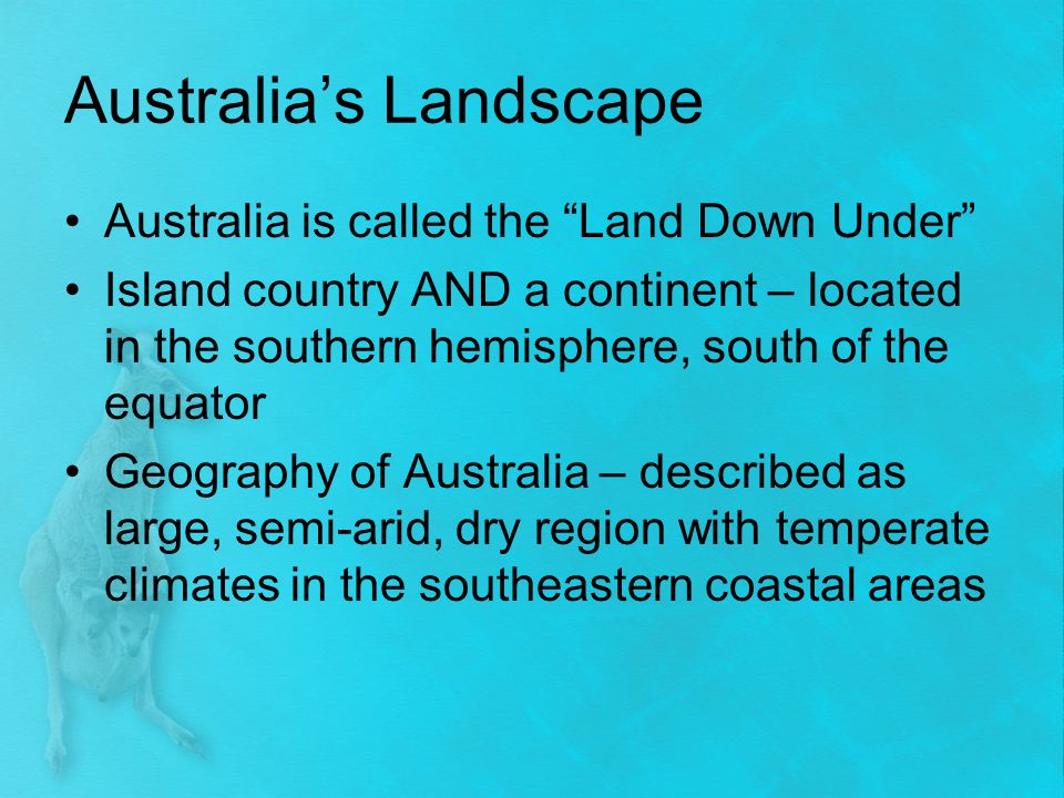 Australia’s Landscape