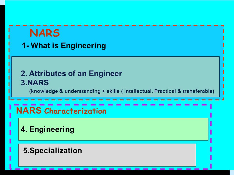 NARS NARS Characterization 1- What is Engineering