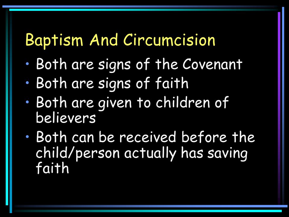 Baptism And Circumcision
