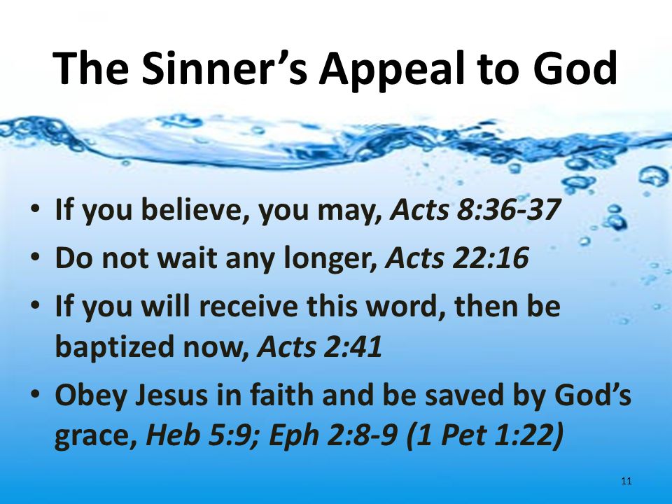 The Sinner’s Appeal to God