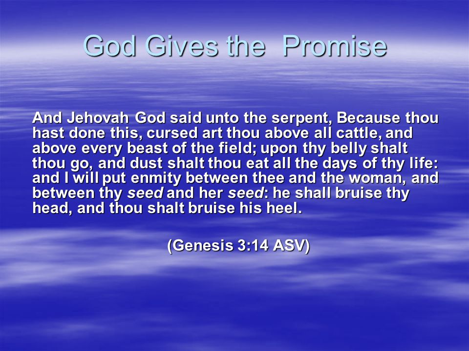 God Gives the Promise