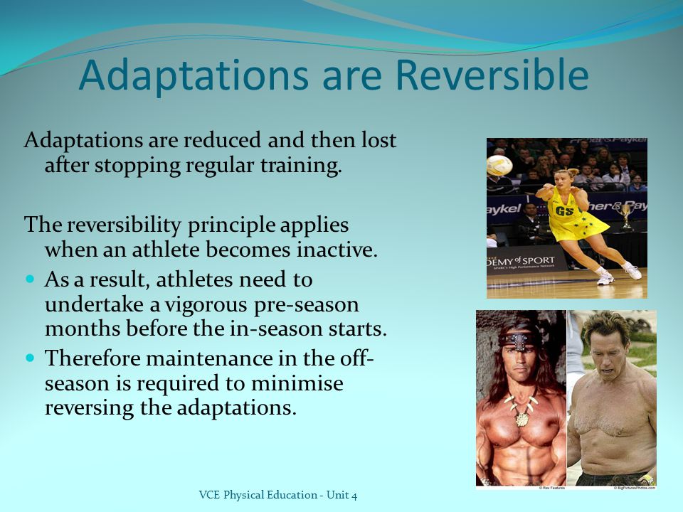 Adaptations are Reversible