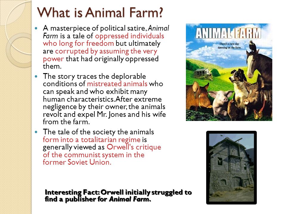 Animal Farm Building background. - ppt video online download