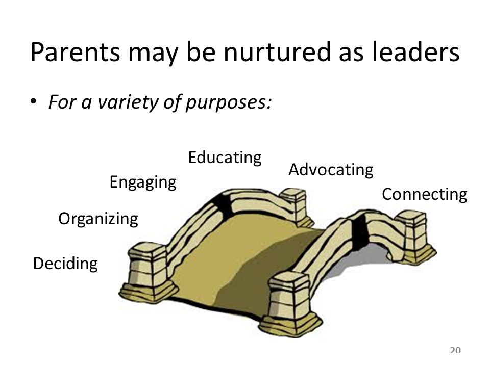 Parents may be nurtured as leaders