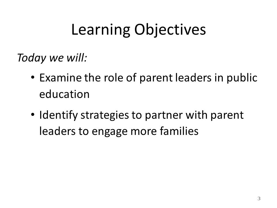 Learning Objectives Today we will: