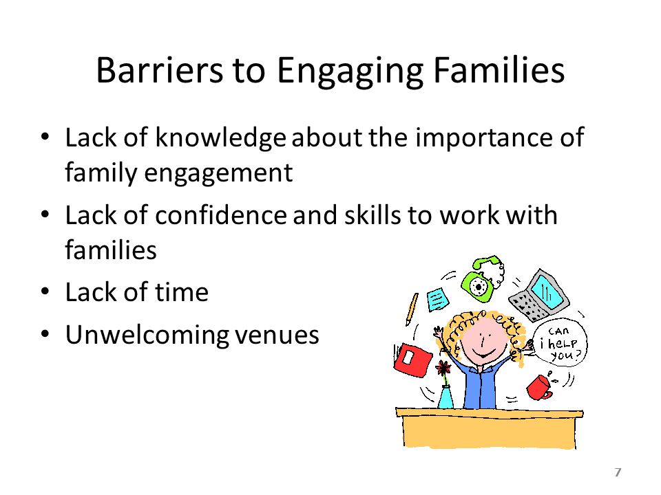 Barriers to Engaging Families