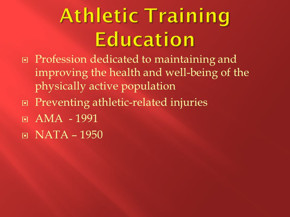Athletic Training Education