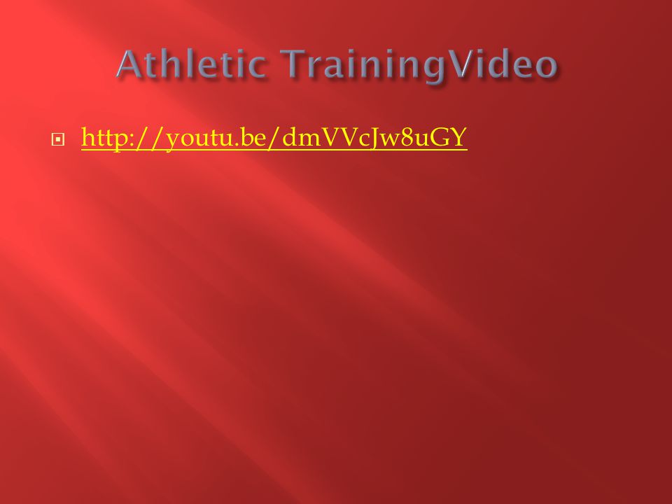 Athletic TrainingVideo