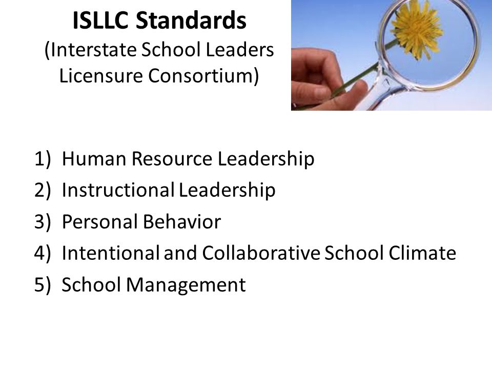 ISLLC Standards (Interstate School Leaders Licensure Consortium)