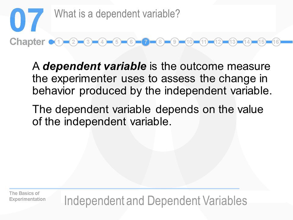 What is a dependent variable