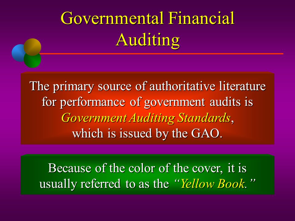 Governmental Financial Auditing
