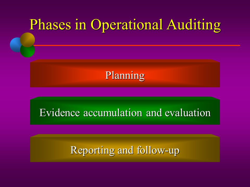 Phases in Operational Auditing