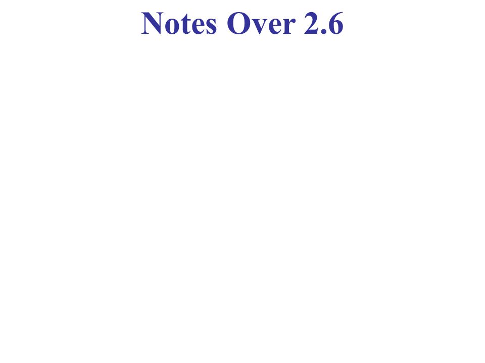 Notes Over 2.6