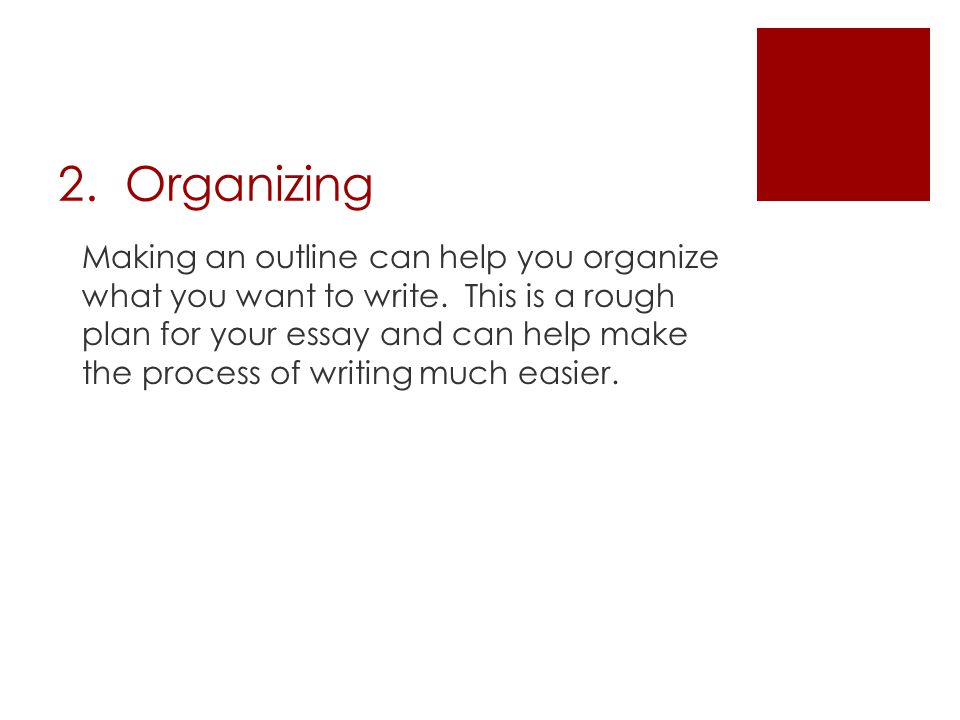 2. Organizing