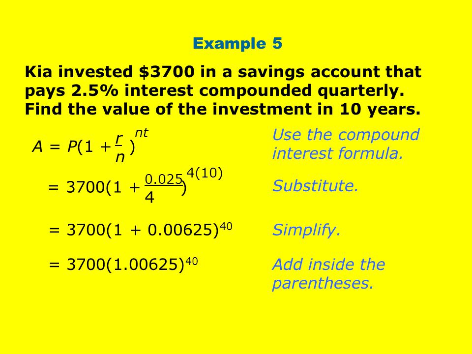Use the compound interest formula.