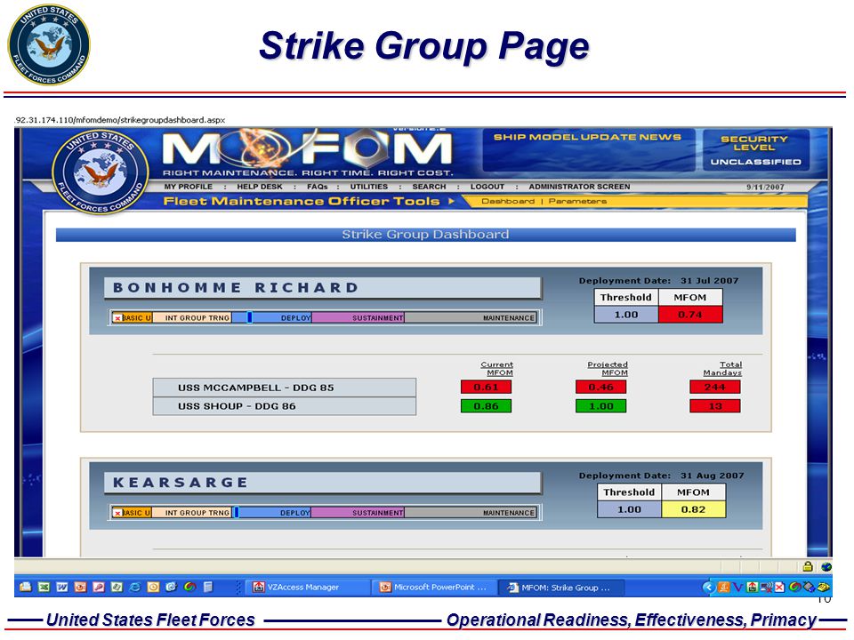 Strike Group Page