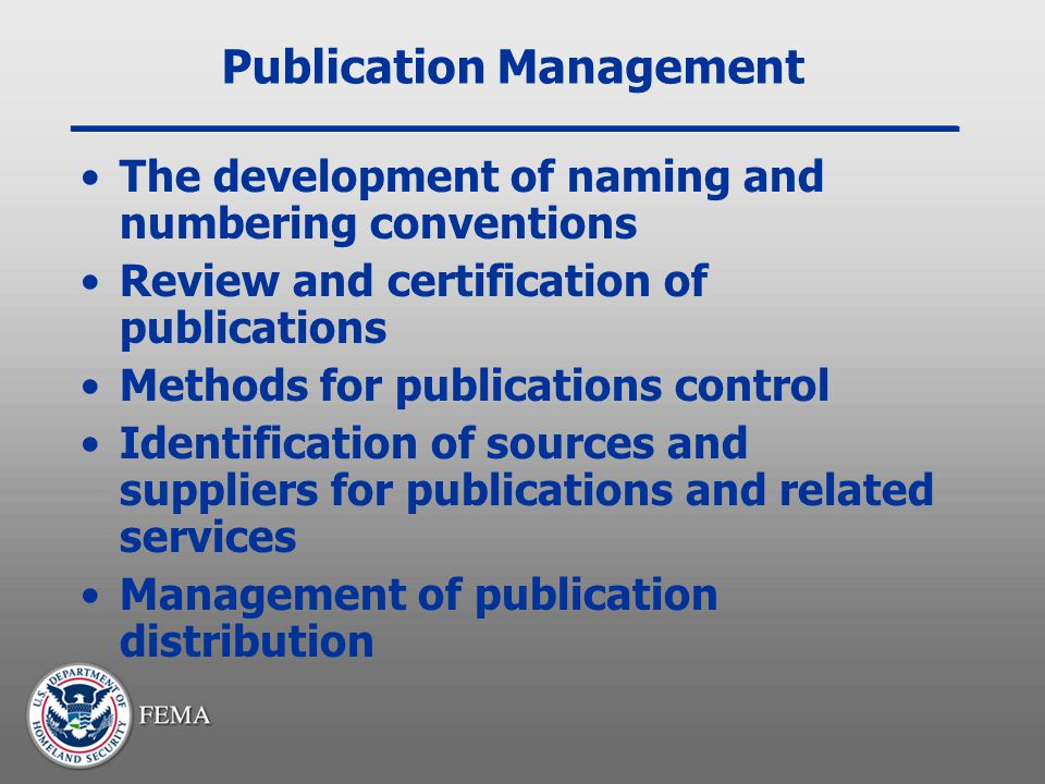 Publication Management