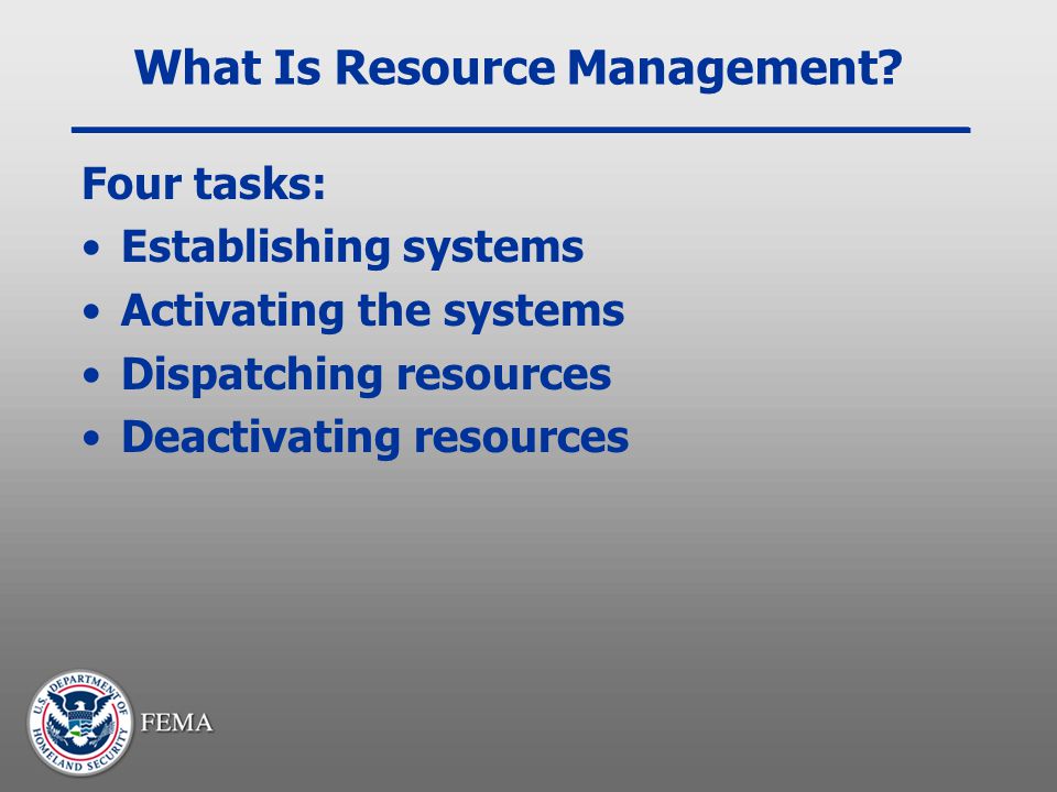 What Is Resource Management