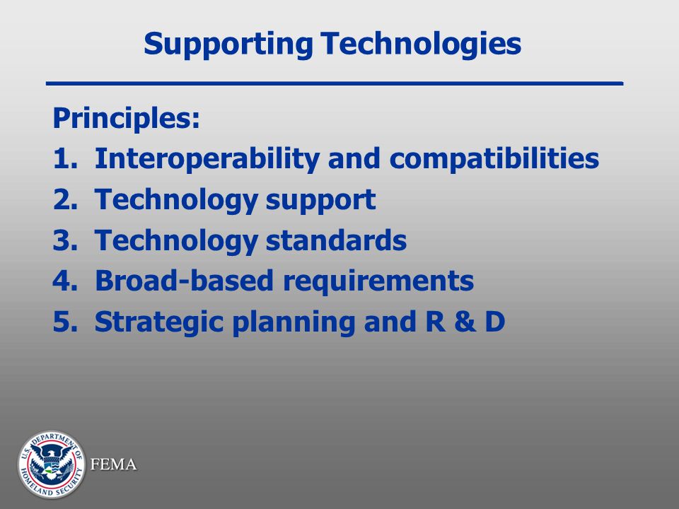 Supporting Technologies