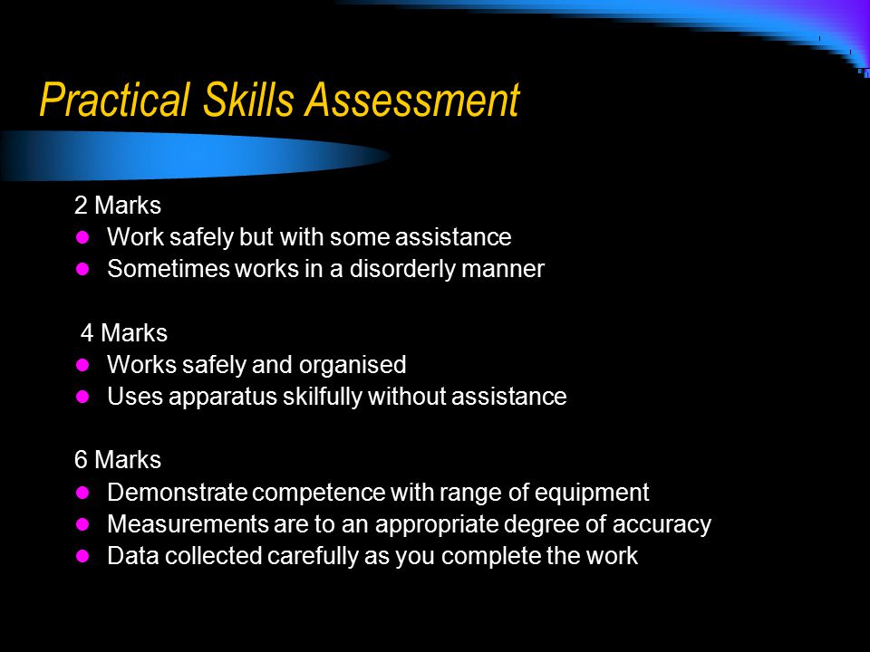 Practical Skills Assessment