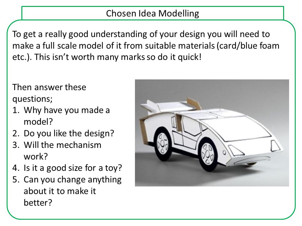 Chosen Idea Modelling