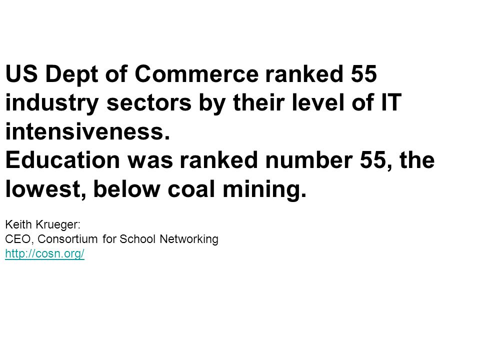 Education was ranked number 55, the lowest, below coal mining.
