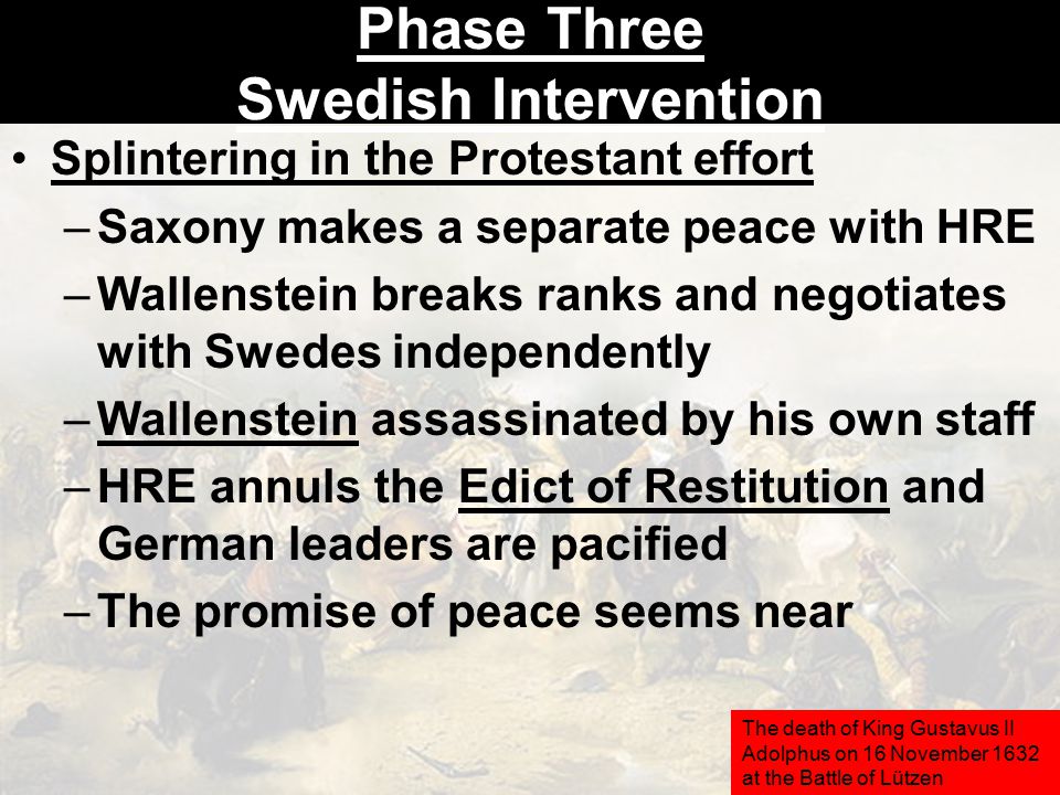 Phase Three Swedish Intervention