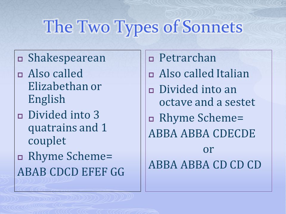 The Sonnet. - ppt video online download