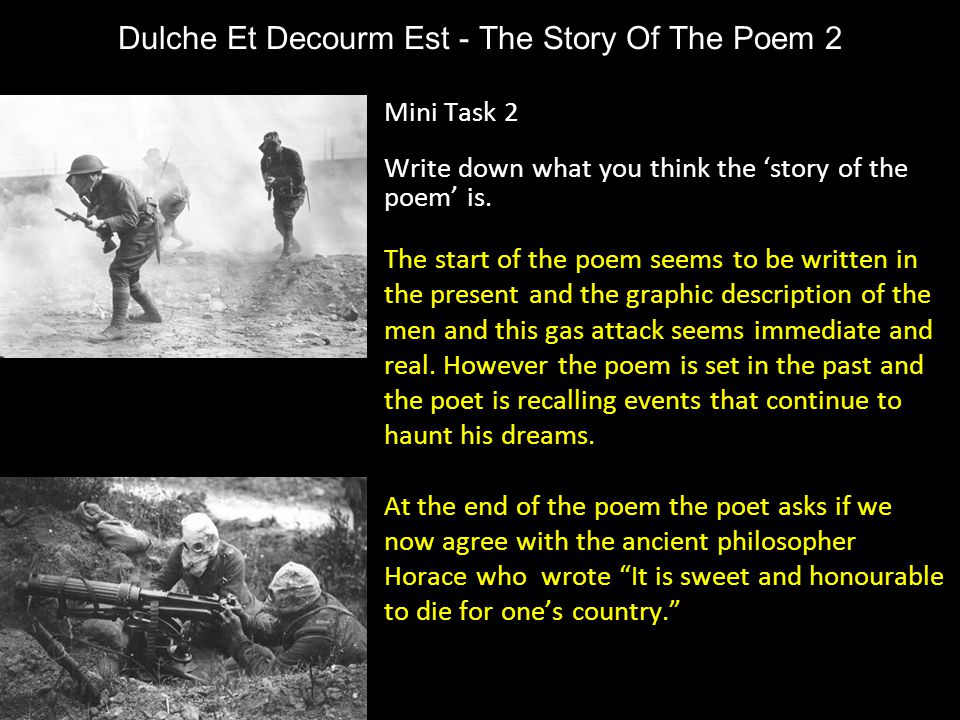 Dulche Et Decourm Est - The Story Of The Poem 2