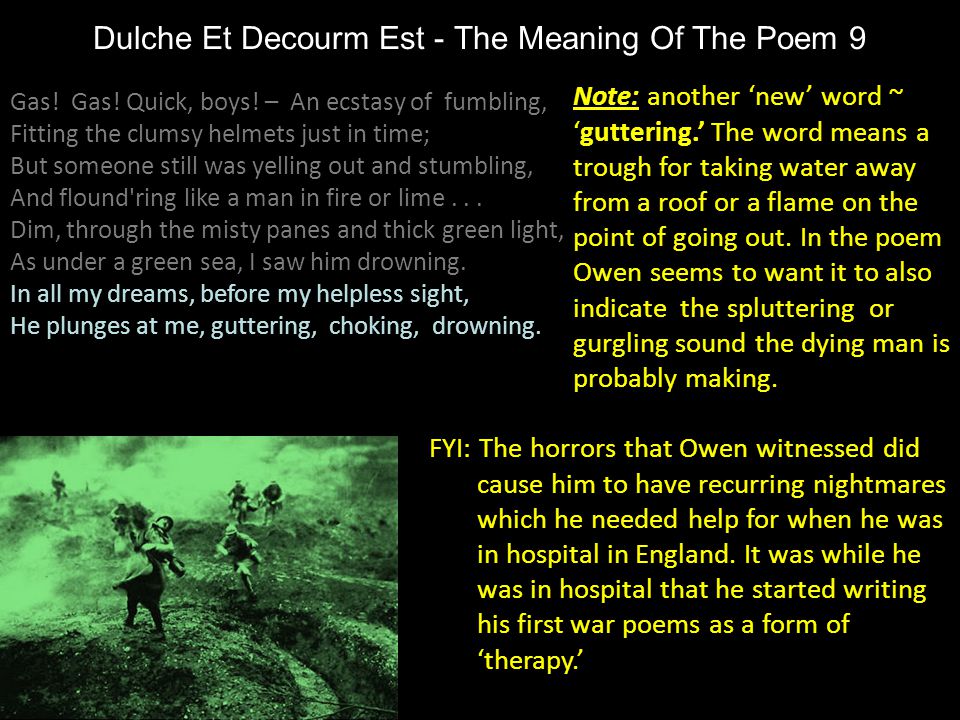 Dulche Et Decourm Est - The Meaning Of The Poem 9