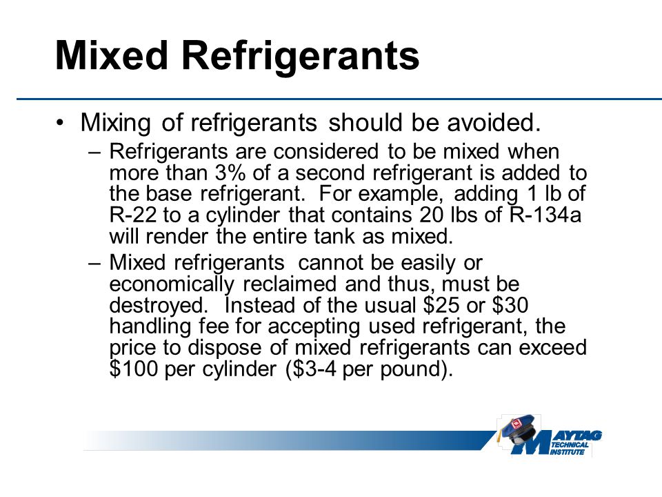 Maytag Services Refrigerant Handling Standard Operating Procedures Ppt Video Online Download