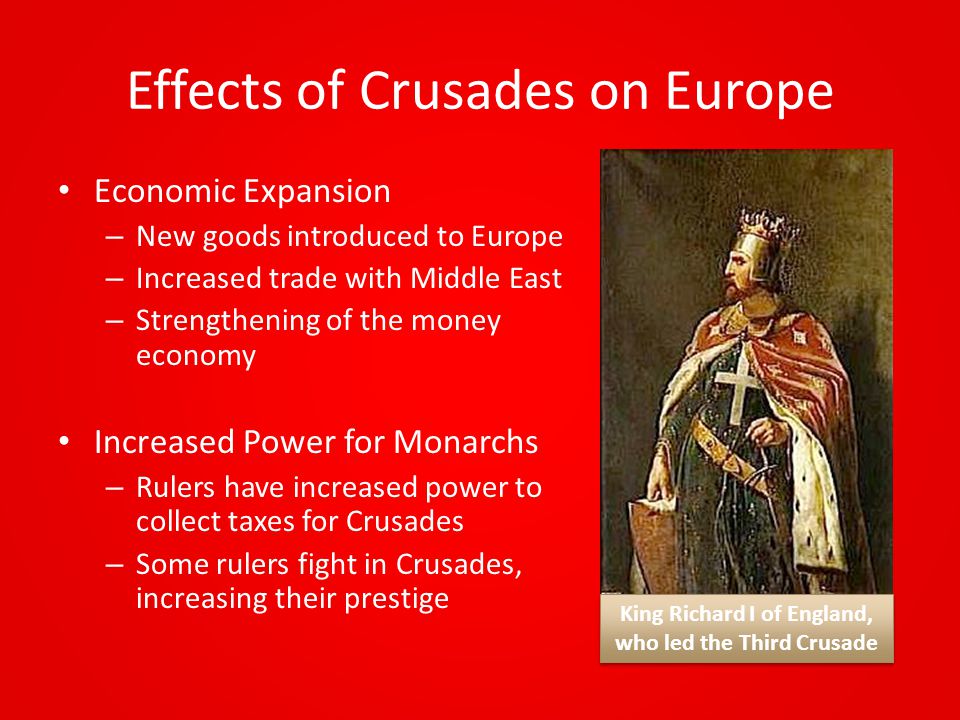 Effects of Crusades on Europe