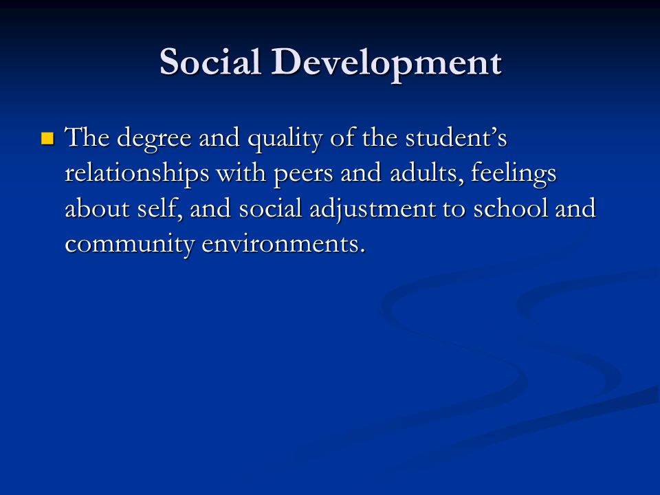 Social Development