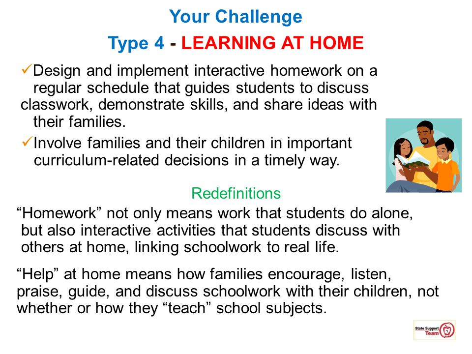 Your Challenge Type 4 - LEARNING AT HOME