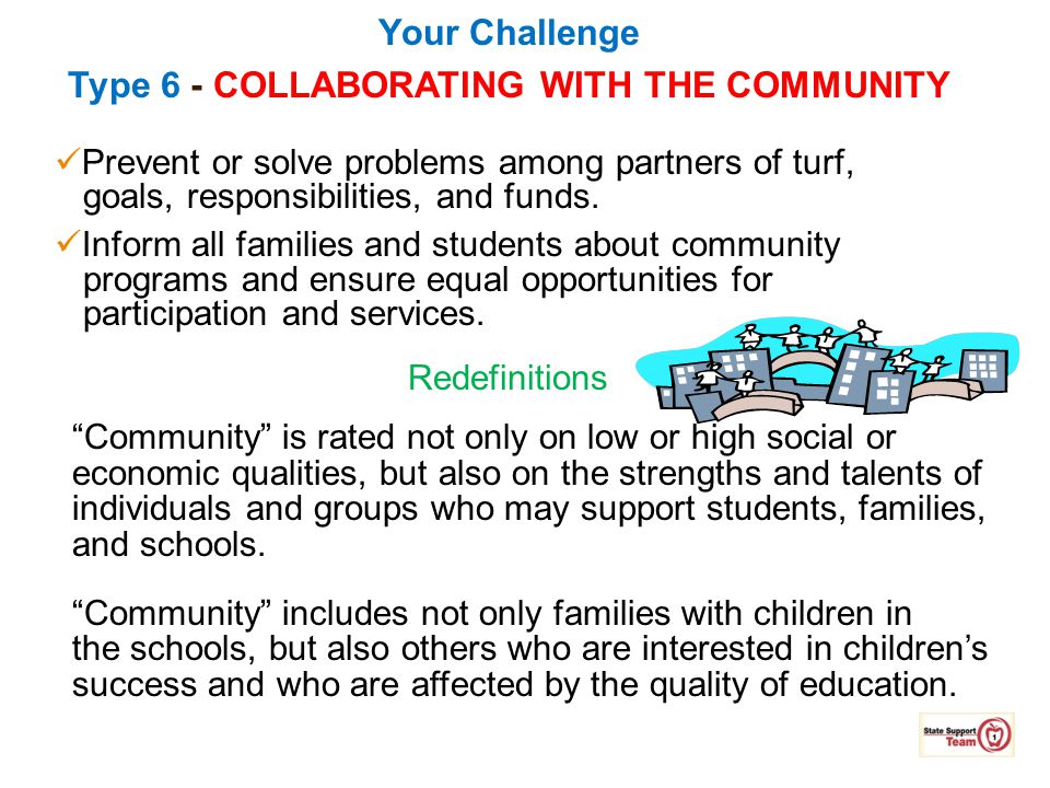 Your Challenge Type 6 - COLLABORATING WITH THE COMMUNITY