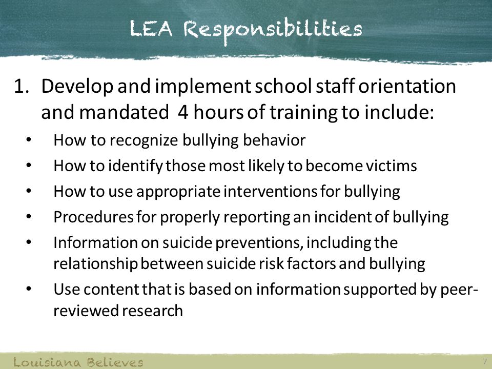 Bullying Prevention In Louisiana S Schools Ppt Download