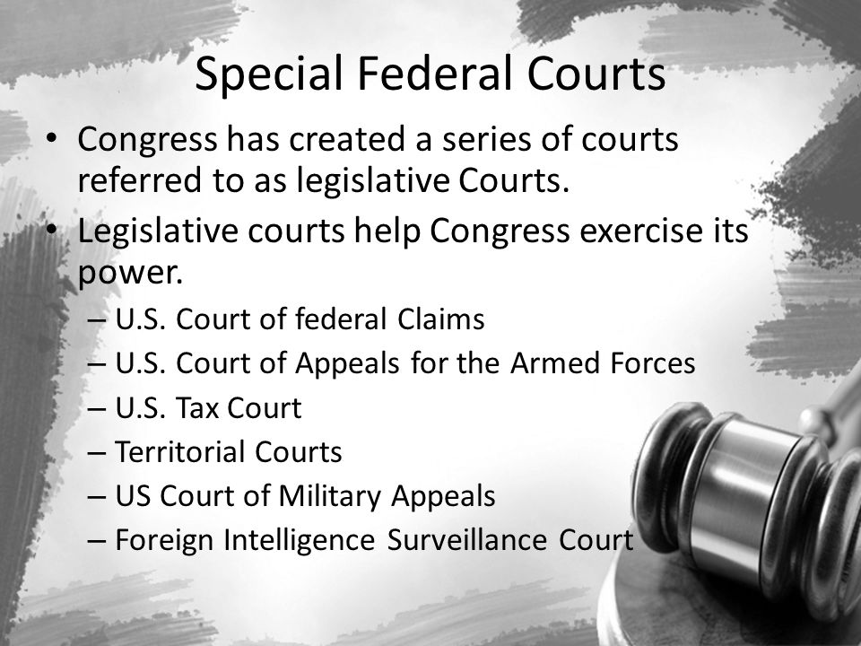 Special Federal Courts